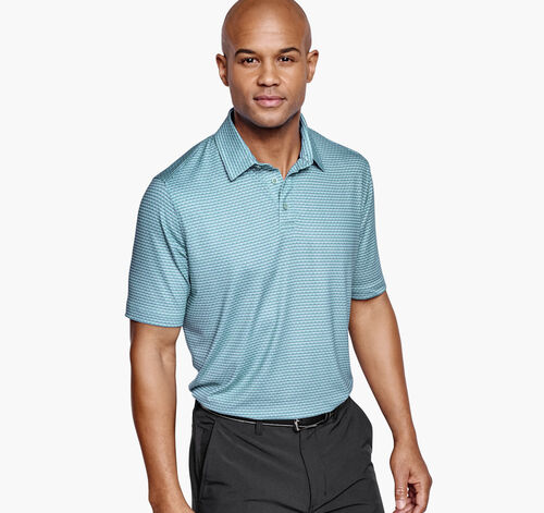 XC4® Performance Polo - Green Stacked Triangle