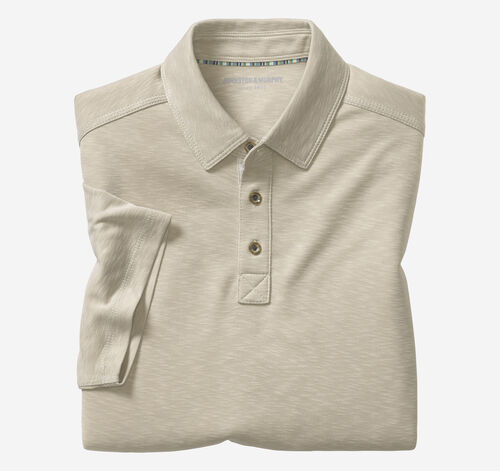 Vintage Slub Polo - Stone