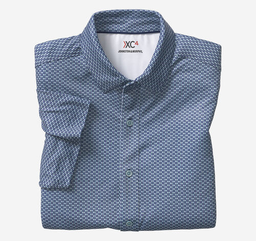 XC4® Performance Shirt - Navy/Mint Linked Flower