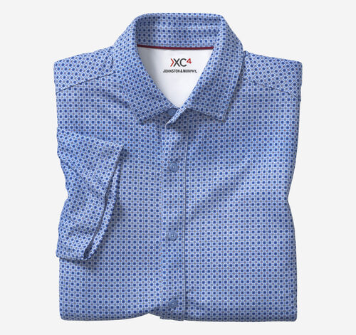 XC4® Performance Shirt - Blue Mosaic Tile