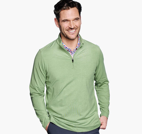 XC4® Heathered Performance Quarter-Zip - Mint