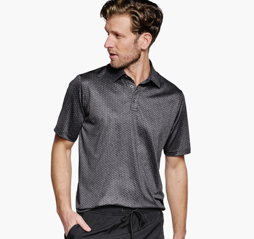 XC4® Performance Polo - Black Linked Oval