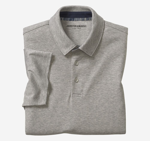 Liquid Cotton Polo - Gray Heather