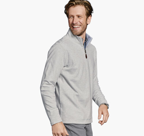 Reversible Solid Quarter-Zip - White/Storm