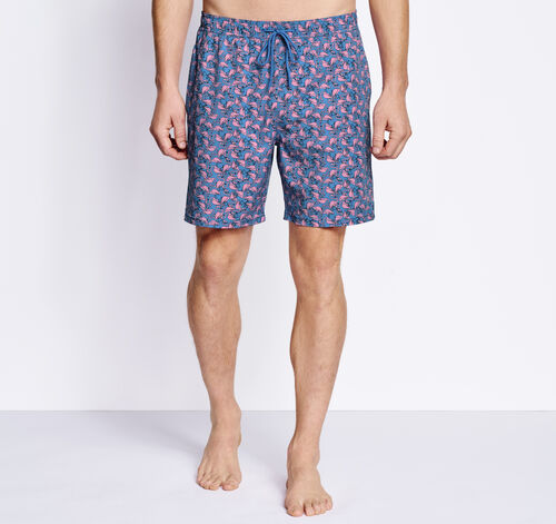 Swim Shorts - Blue Flamingo