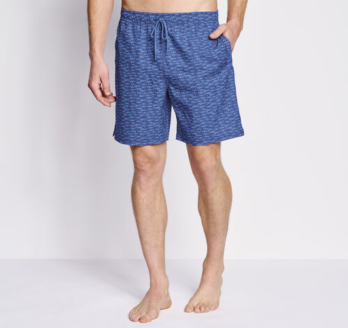 Swim Shorts - Navy Swimming Shark