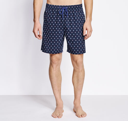 Swim Shorts - Navy Skull