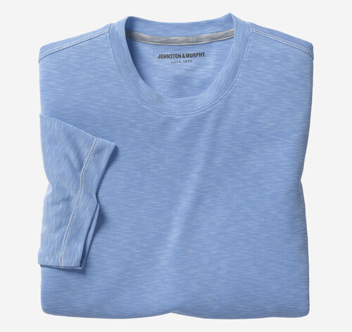 Vintage Slub Crewneck Tee - Light Blue