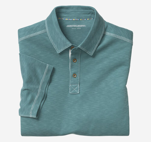 Vintage Slub Polo - Green