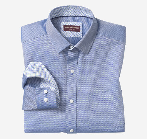 Long-Sleeve Dress Shirt - Royal Birdseye