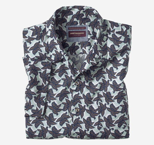 Camp Shirt - Blue Leaf Cluster