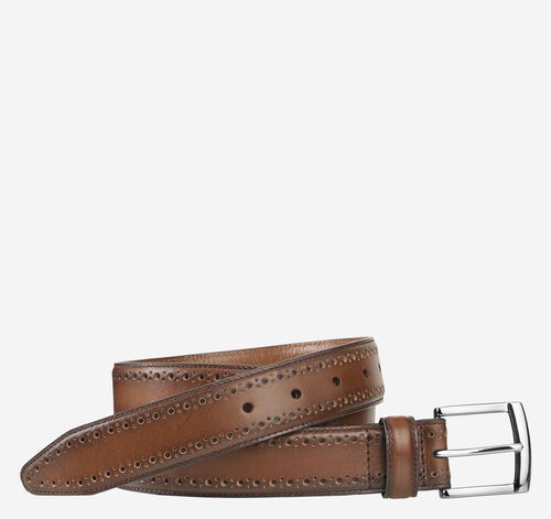 Perfed-Edge Belt - Tan