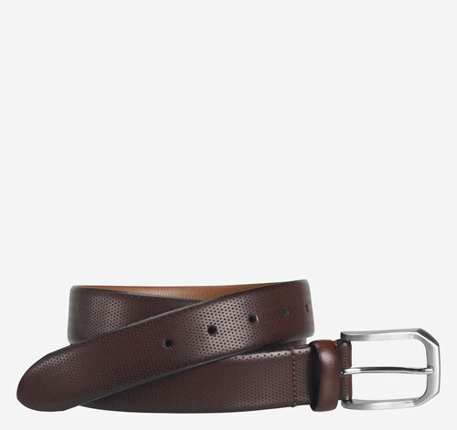 Micro Perf Belt - Burgundy