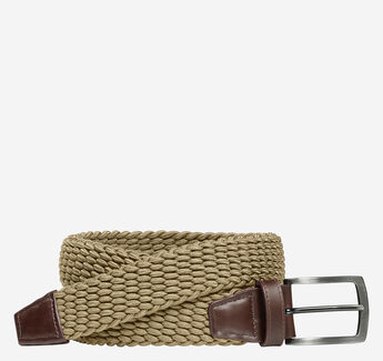 Woven Stretch-Knit Belt