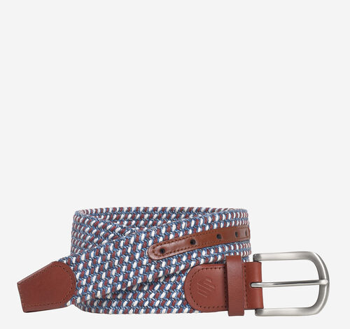 Multicolor Woven Belt - Red/White/Blue