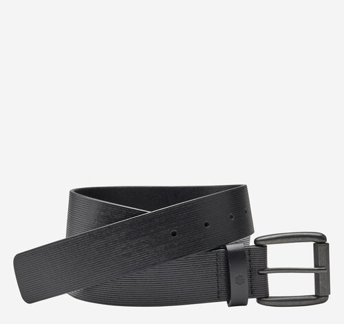 Scored Roller Buckle Belt - Black