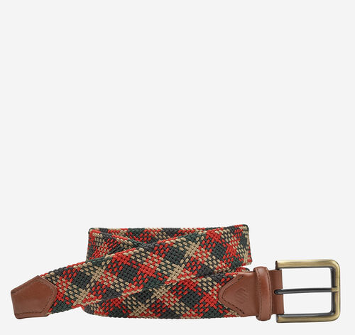 Plaid Woven Belt - Multi