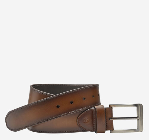 Burnished Edge Belt - Brown