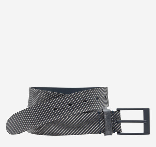 Ghost Diagonal Etched Belt - Navy