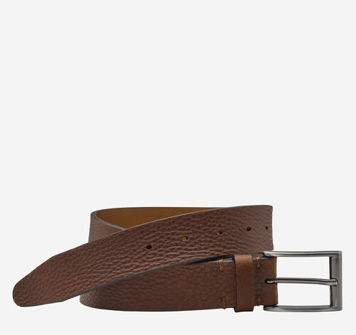 Soft Pebbled Belt - Brown