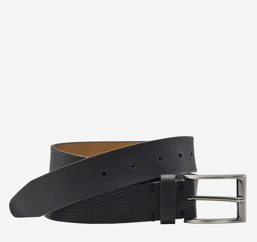 Soft Pebbled Belt - Black