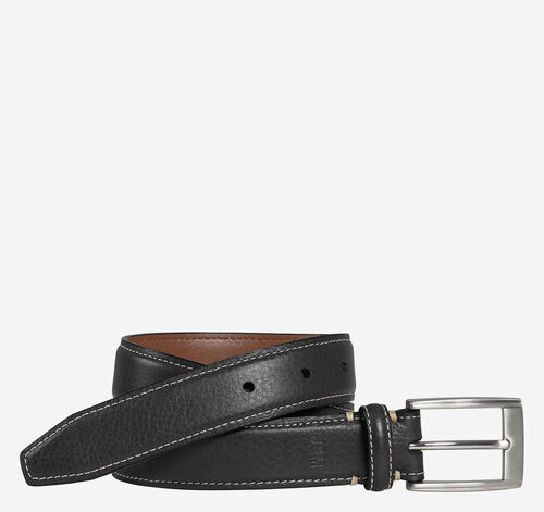 Boys Top Stitch Belt - Black