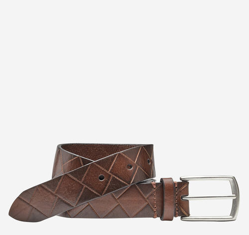 Boys Basketweave Belt - Brown