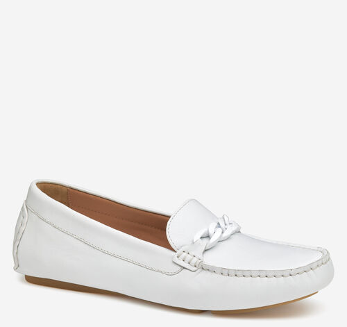 Maggie Chain Moc - White Calfskin