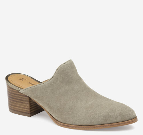 Trista Mule - Taupe Italian Suede