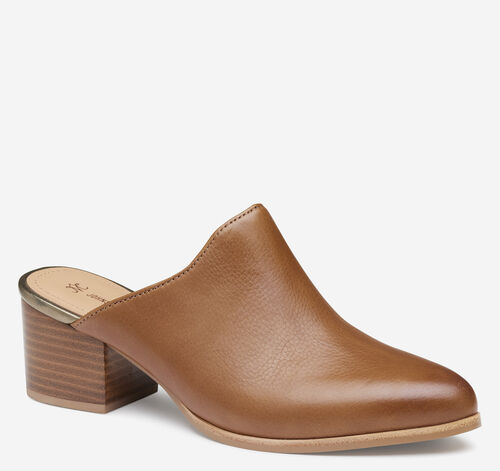 Trista Mule - Cognac Calfskin