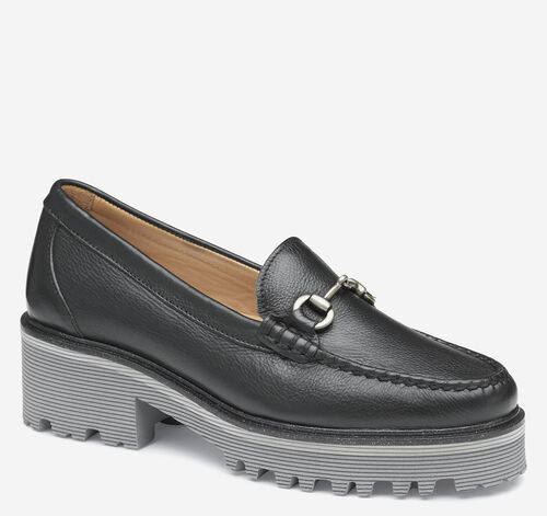 Emmalynn Bit Loafer - Black Calfskin