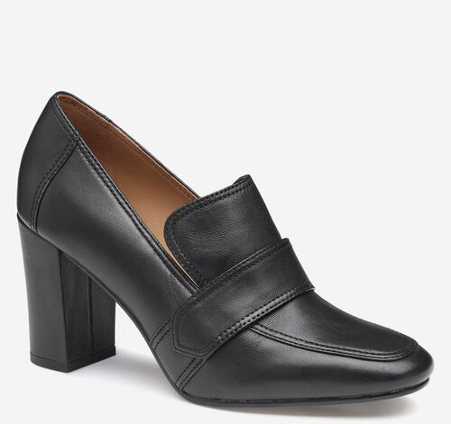 Charlotte Loafer - Black Glove Leather